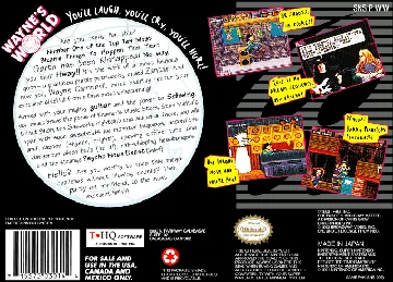 Wayne's World (USA) box cover back